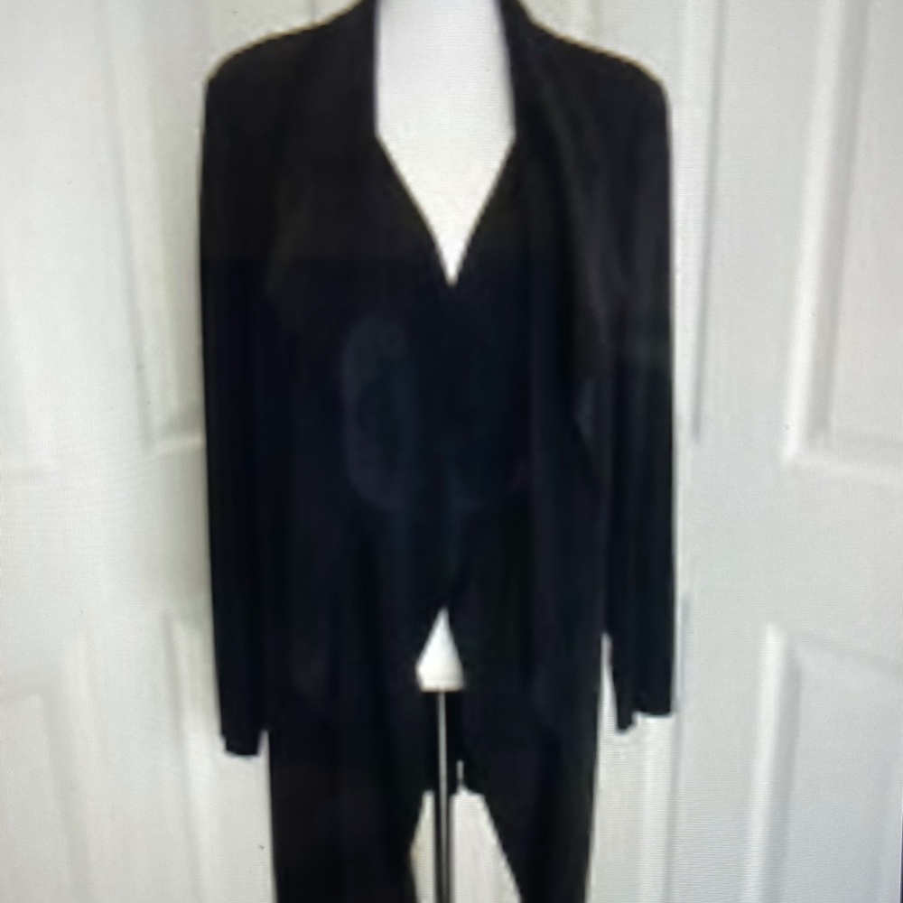 Alfani Faux-suede Drape Jacket